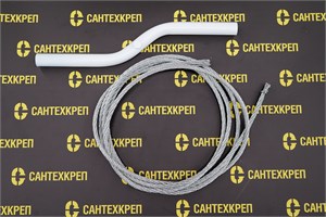 Тросы  канализационные канатные Сантехкреп D 6 мм.(со скользящей ручкой).