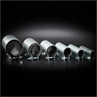 . Хомут-бандаж из жести 1 мм ремонтный для стальных ВГП труб с уплотнительной резинкой ширина 80 мм.