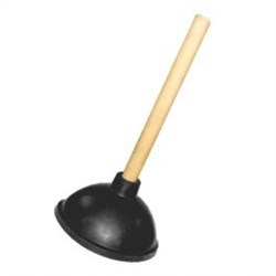 Вантуз большой 140 мм. с деревянной ручкой 1703