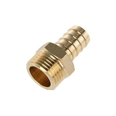 Штуцер латунный 1/2"наруж.* 20 мм. 2072